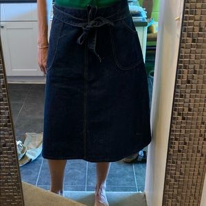Wrap Around Denim Skirt
